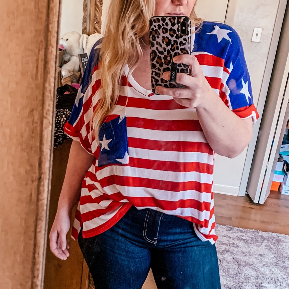 American flag boutique shirt